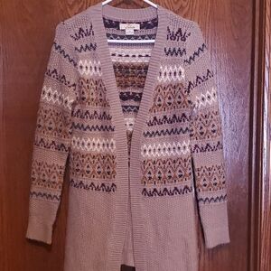 Patterned Knit Cardigan